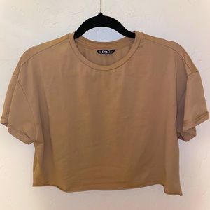 Tan Crop Top
